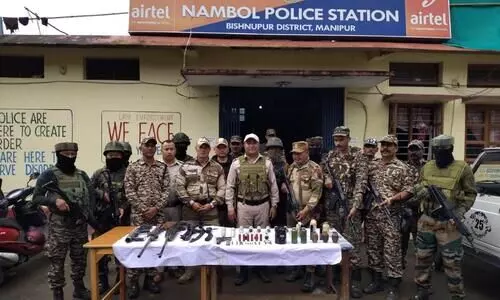 Huge cache of arms & ammunition seized in Manipur