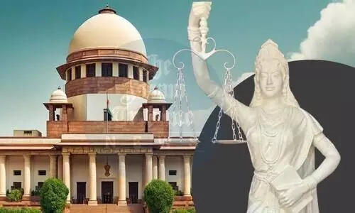 No blindfold, no sword: SC unveils contemporary Lady Justice statue
