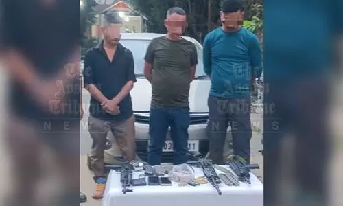 3 active cadres from proscribed KKYL arrested with arms in Imphal West