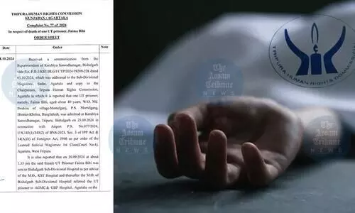 Tripura Human Rights Commission demands report on death of B’desh under-trial prisoner