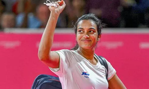 Sindhu performs Bhumi Puja for badminton academy in Vizag