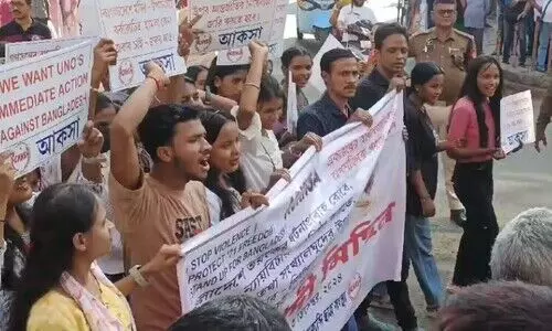 Barak Valley rallies against minority persecution in Bdesh; diplomatic, trade suspension urged