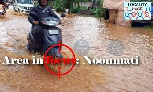 Unchecked earthcutting in hills behind Noonmati’s rising waterlogging