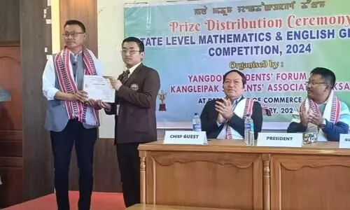 Manipurs Rakesh Laishram secures 1st prize at state-level Math & English Grammar Competition