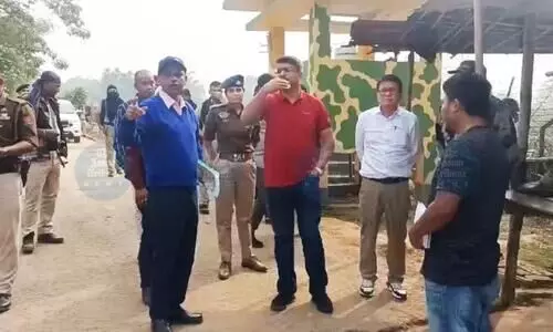 Tripura PWD reviews embankment on Bdesh border; to raise issue at JRC meet