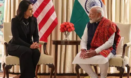 PM in Washington: Modi meets intel chief Tulsi; diaspora accords warm welcome