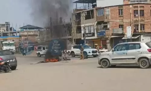 Protests break out in Imphal over arrest of village volunteers