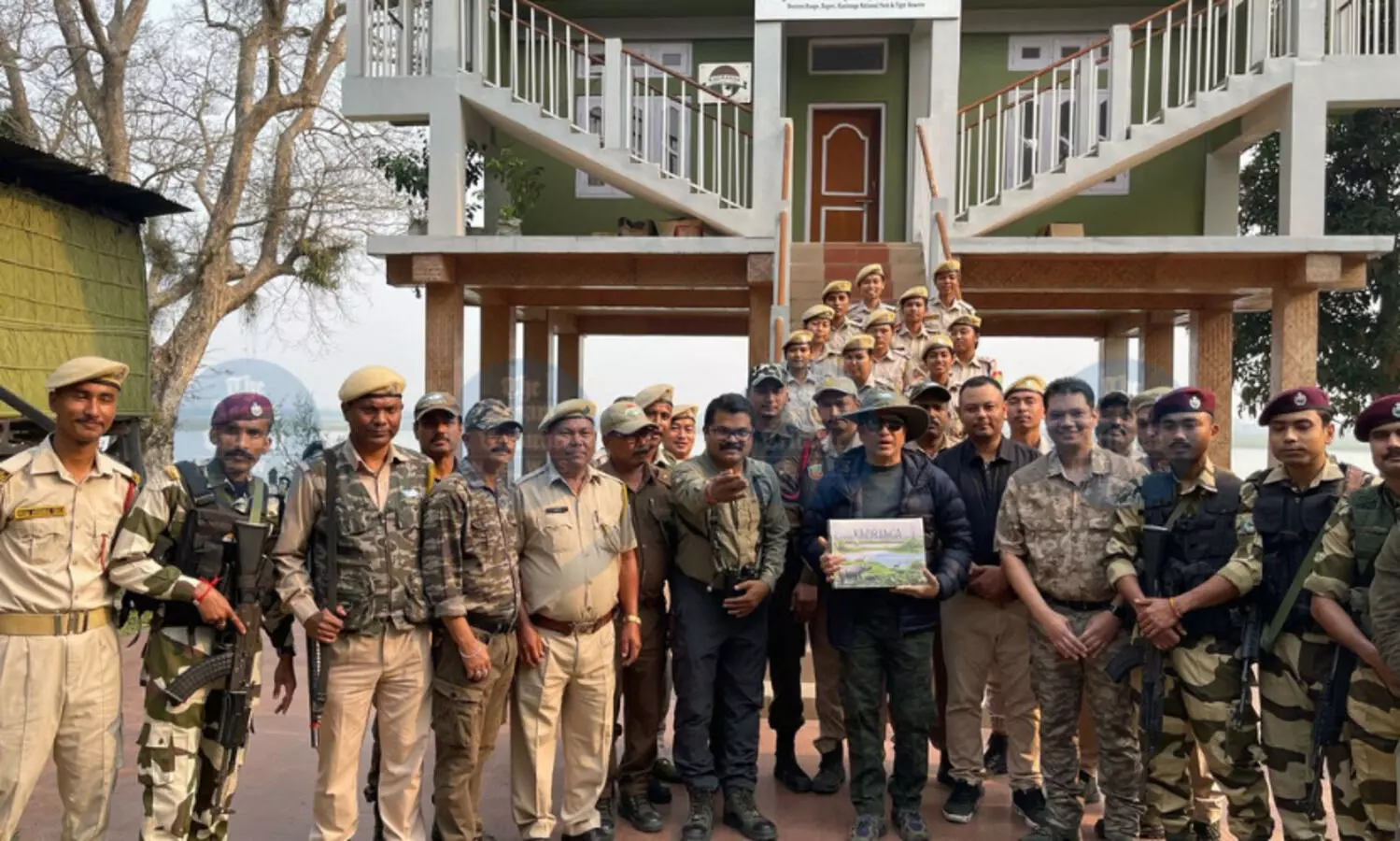 Tendulkars take a timeout with nature at Kaziranga’s Bagori, engage with forest staff