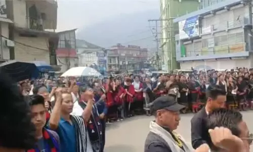 Naga civil bodies rally against Indo-Myanmar border fencing, FMR restoration