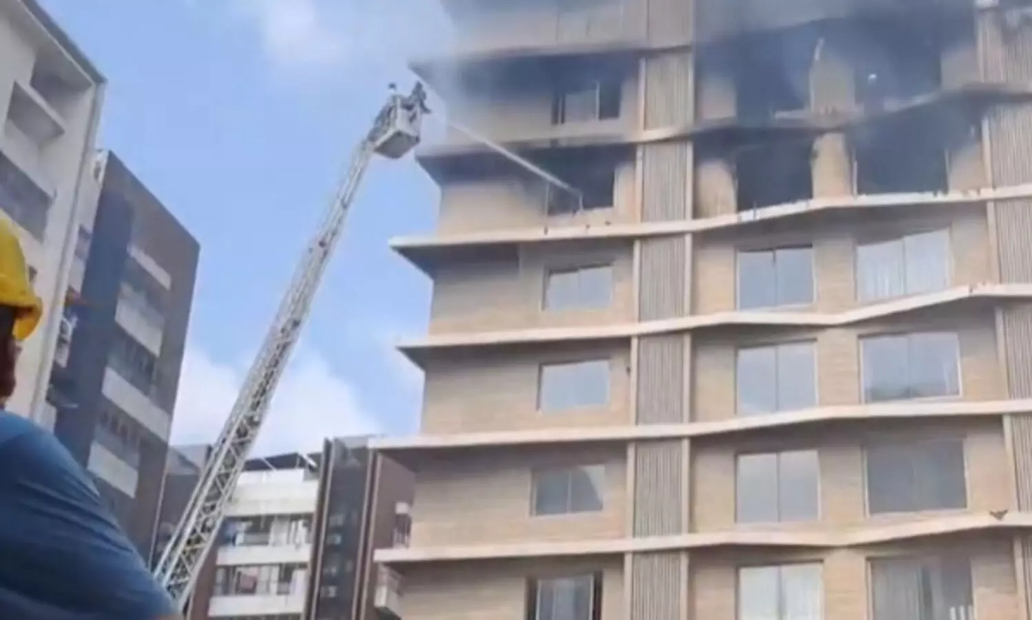 Massive fire erupts in Surat high-rise, over 50 rescued