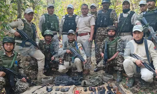 Arms and explosives cache seized in Manipur