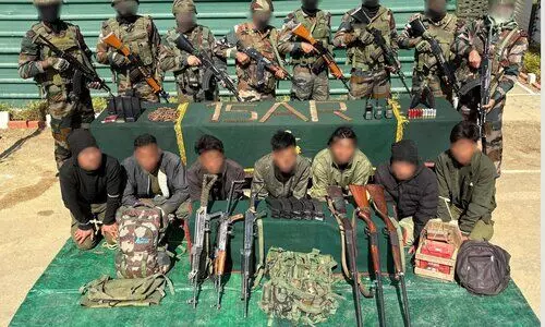 14 militants of banned outfits held in Manipur; arms, ammunition recovered