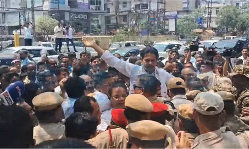 National Herald row: Top Congress leaders detained during protest against ED