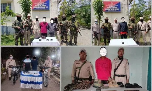 Manipur Police arrest 8 militants, rescue three women