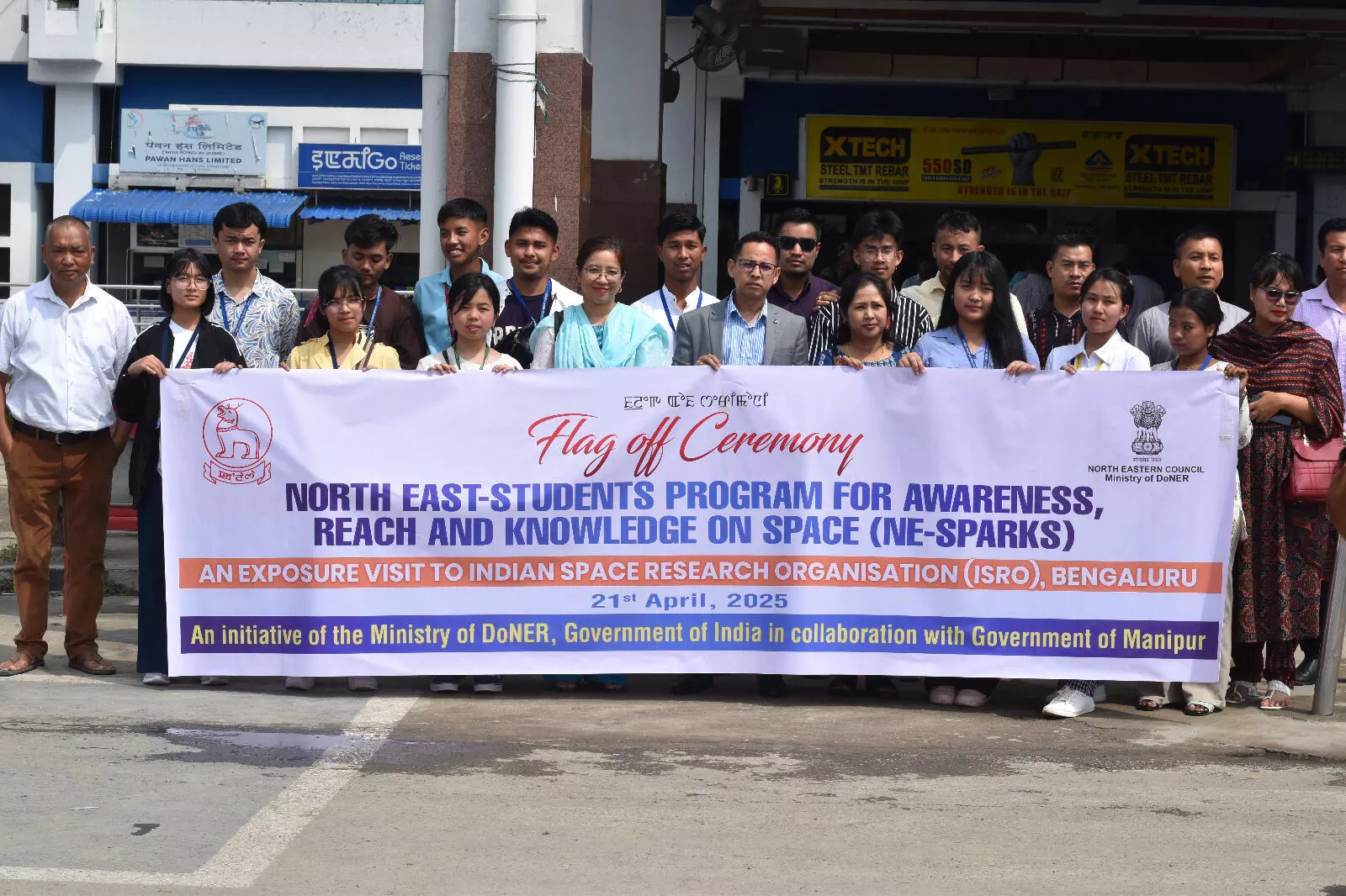 ISRO tour kicks off: First batch of 13 Northeast Science students depart Manipur ISRO tour kicks off: First batch of 13 Northeast Science students depart Manipur