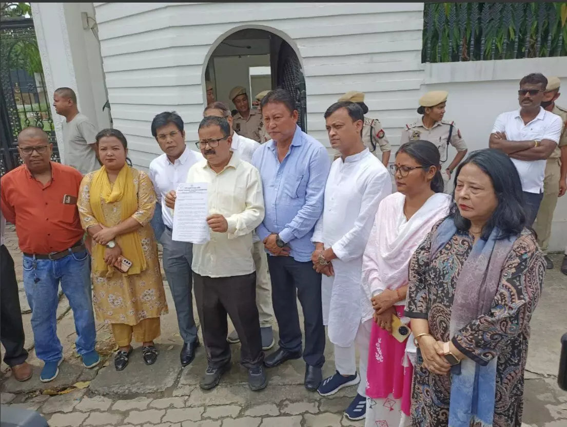 Congress submits memorandum to DGP over attack on MP in Dhing, slams police Congress submits memorandum to DGP over attack on MP in Dhing, slams police