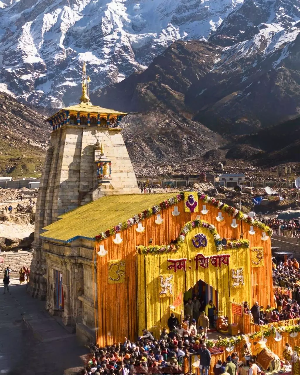 Kedarnath temple doors open for devotees after long wait Kedarnath temple doors open for devotees after long wait