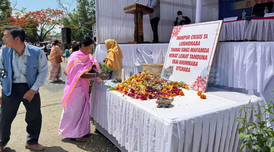 Massive public convention in Imphal marks two years of ethnic violence Massive public convention in Imphal marks two years of ethnic violence