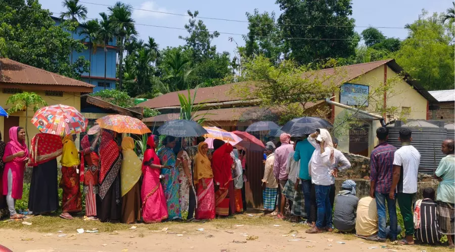 Re-polling underway in 32 Hailakandi booths; 44.2% turnout till 1:30 pm