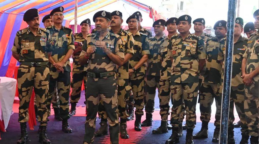 BSF reviews security along Assam-Bangladesh border in Dhubri amid Indo-Pak tensions BSF reviews security along Assam-Bangladesh border in Dhubri amid Indo-Pak tensions