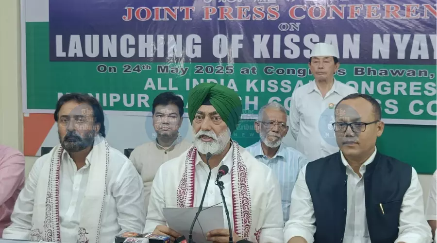 Kisan Congress body demands compensation for violence-hit farmers in Manipur Kisan Congress body demands compensation for violence-hit farmers in Manipur