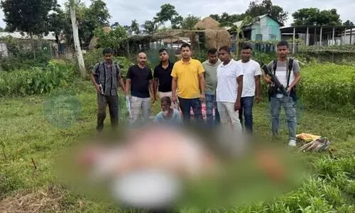 Dhubri police bust illegal cow slaughter racket in market raid; one held, three flee