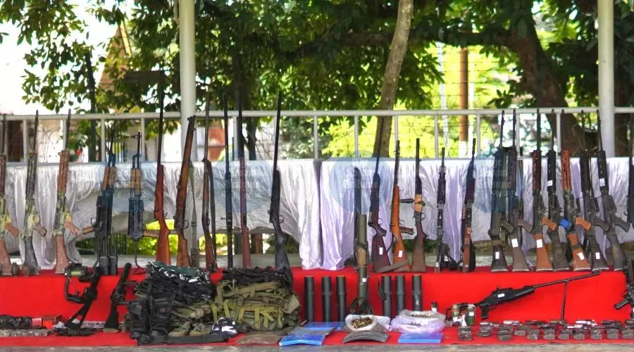 Joint ops sweep five Manipur valley districts, 86 guns, 4 IEDs recovered