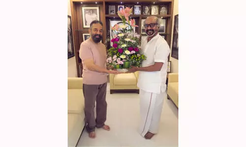 Rajinikanth congratulates Kamal Haasan on becoming a member of the Rajya Sabha