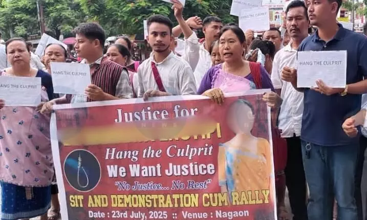 Karbi groups protest teens mysterious death in Nagaon, demand thorough probe