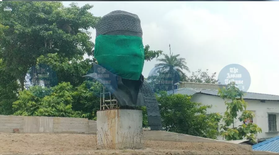 13-ft Bhupen Hazarika bust nears completion in Patacharkuchi, CM likely to unveil 13-ft Bhupen Hazarika bust nears completion in Patacharkuchi, CM likely to unveil