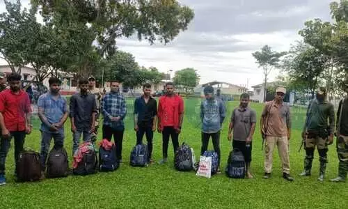 Eight Bangladesh nationals, two Indian tout arrested in South Salmara