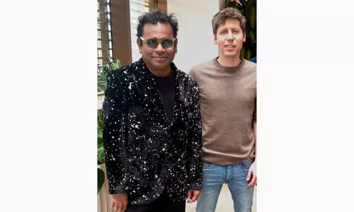 A R Rahman meets Sam Altman to discuss virtual global band Secret Mountain