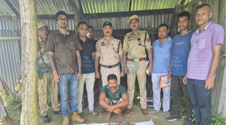 Man arrested with wild elephant parts in Bijni, wildlife trafficking attempt foiled