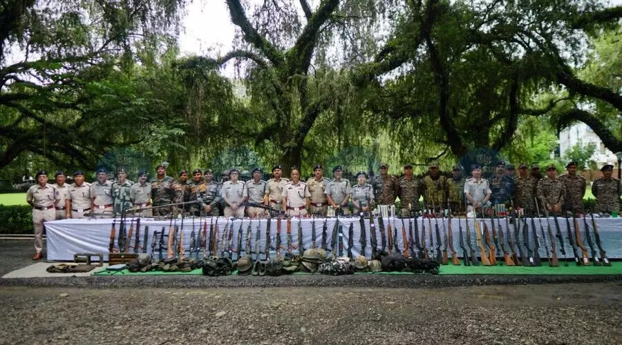 Security forces seize 90 Firearms, over 700 ammunition across five Manipur districts Security forces seize 90 Firearms, over 700 ammunition across five Manipur districts