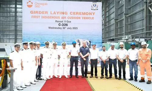 The first Indian-made hovercraft for the Coast Guard is being built at a shipyard in Goa