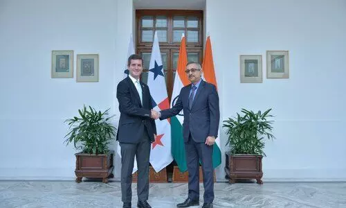 A Panamanian minister in Delhi holds delegation-level discussions prior to obtaining the UNSC presidency