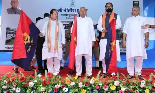 To improve road safety in Bihar, CM Nitish lights off 71 new Traffic Police vehicles