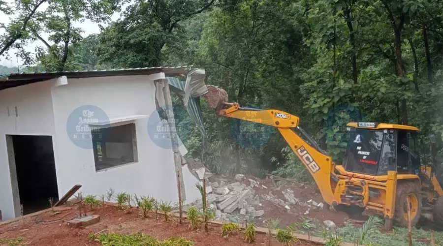 Private resort razed in Sonapur amid forest & encroachment row