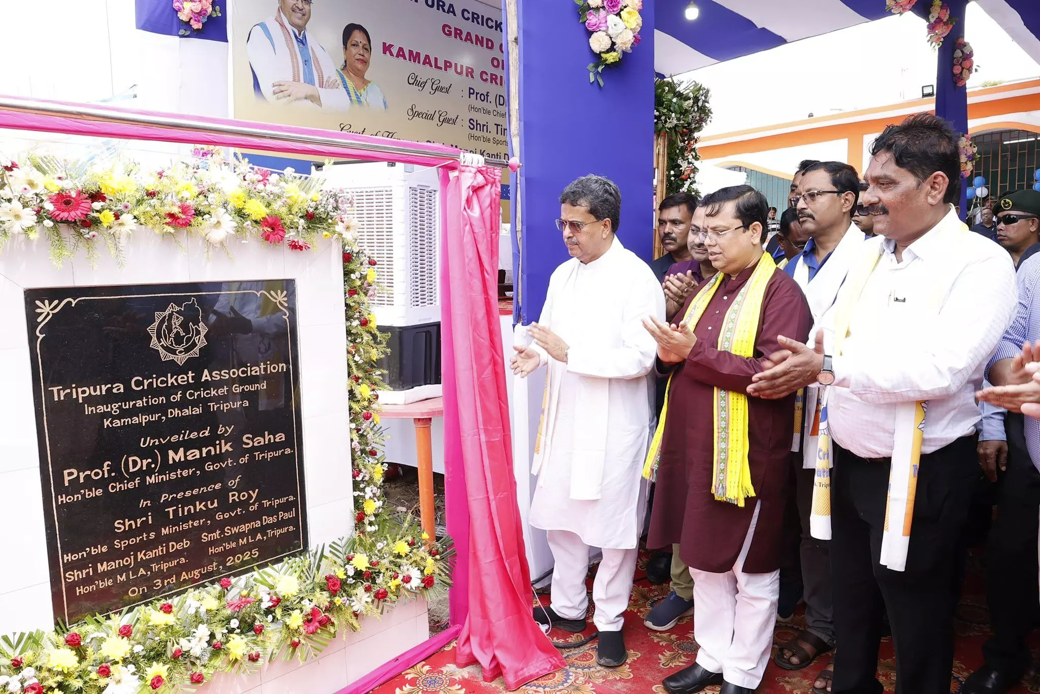 Tripura’s first international cricket stadium to be ready by December: CM Saha Tripura’s first international cricket stadium to be ready by December: CM Saha