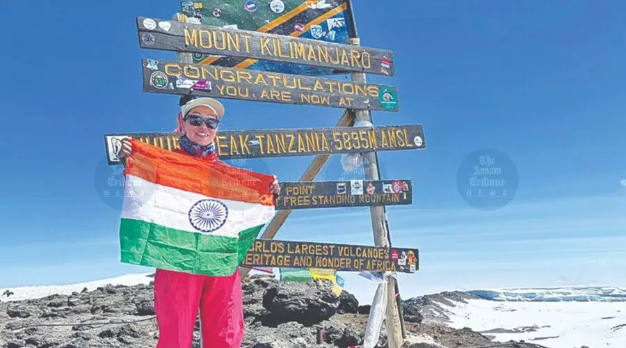 Arunachal’s Kabak Yano summits Africa’s Mount Kilimanjaro