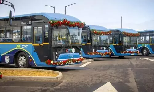 Mauritius receives the first ten electric buses from India
