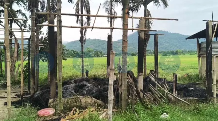 Panic in Uriamghat as blank firing, house arson raise Assam-Nagaland border tensions