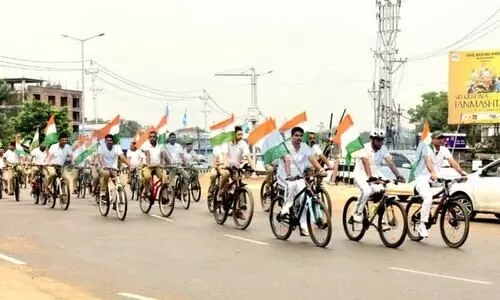BSF Guwahati Frontier holds cycle rally at Patgaon for ‘Har Ghar Tiranga 2025’