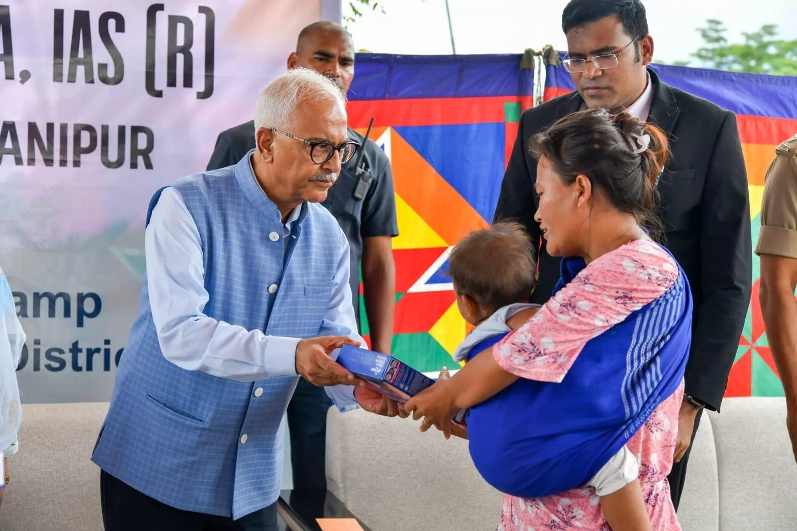 Manipur Guv visits Churachandpur, engages MLAs, councils on IDP welfare, reviews security