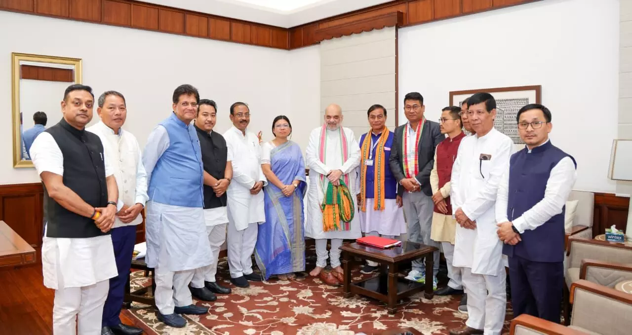 BJP Tripura delegation meets Amit Shah to strengthen tribal outreach ahead of 2026 polls BJP Tripura delegation meets Amit Shah to strengthen tribal outreach ahead of 2026 polls