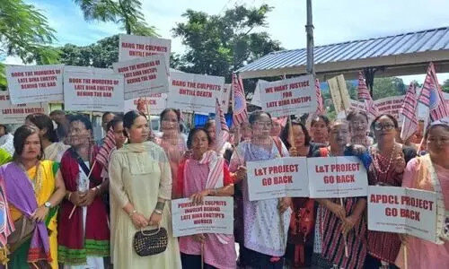 United Women Forum leads massive rally in Haflong demanding justice in rape-murder case