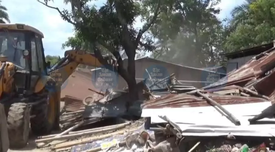 Eviction drive in Hojai turns violent; police constable injured in stone-pelting