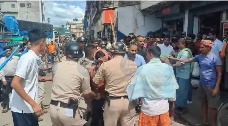 Police officer injured as trader-labourer clash sparks tension in Tinsukia Police officer injured as trader-labourer clash sparks tension in Tinsukia