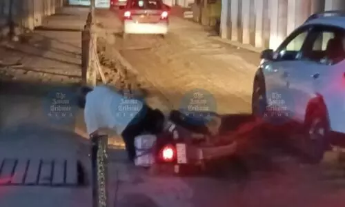 Pothole-ridden MRD Road turns accident-prone, nearly 20 mishaps in a day