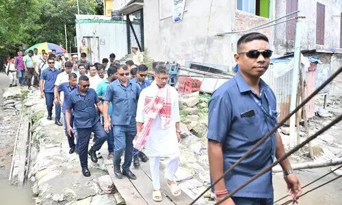 Pijush Hazarika reviews anti-erosion works at Kokradanga, warns of demographic threat